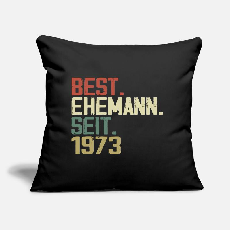 Best Ehemann Seit 1973 Geburtstagsgeschenk 1973 Sofakissen mit Füllung 45 x 45 cm