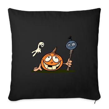 Halloween Friends - Sofa pillow with filling 45cm x 45cm - black - Front