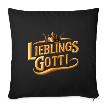 Gotti - Sofakissen mit Füllung 45 x 45 cm - Schwarz - Vorne