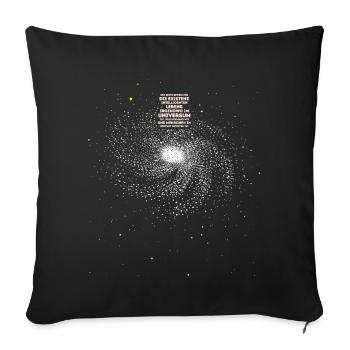 Intelligentes Leben im Universum - Sofakissen mit Füllung 45 x 45 cm - Schwarz - Vorne