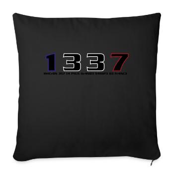 la grande démos cratie - Coussin et housse de 45 x 45 cm - noir - Devant