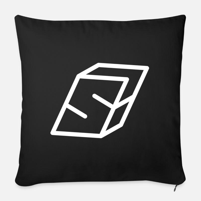 Gliederungsbuchstabe S - Sofakissen mit Füllung 45 x 45 cm - Schwarz
