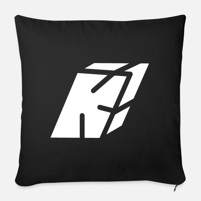 Abstract K-Brief - Sofakissen mit Füllung 45 x 45 cm - Schwarz