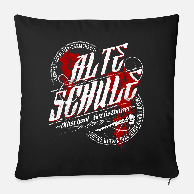 Gerüstbauer Shirt bedruckt in top Markenqualität - Sofakissen mit Füllung 45 x 45 cm - Schwarz