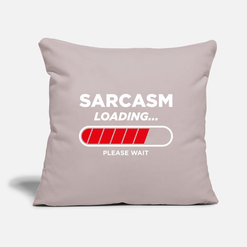 Sarcasm Loading Sofa pillow with filling 45cm x 45cm
