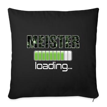 Meister loading Elektro Elektroniker Elektriker - Sofakissen mit Füllung 45 x 45 cm - Schwarz - Vorne
