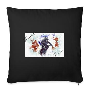 Freeride Freak - Coussin et housse de 45 x 45 cm - noir - Devant