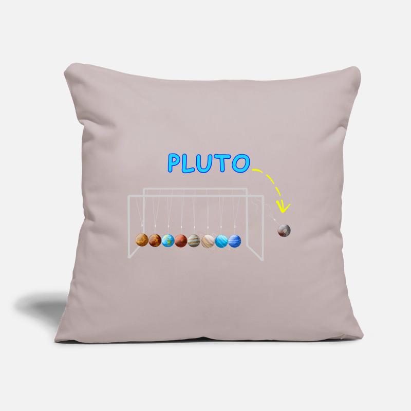Never Forget Pluto Lustiges Planet Pluto Sofakissen mit Füllung 45 x 45 cm