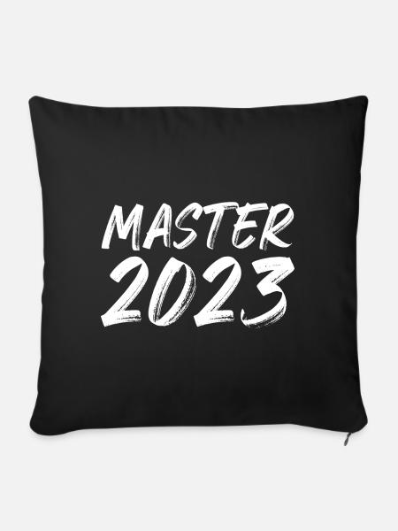 Master 2023 - Sofakissen mit Füllung 45 x 45 cm - Schwarz