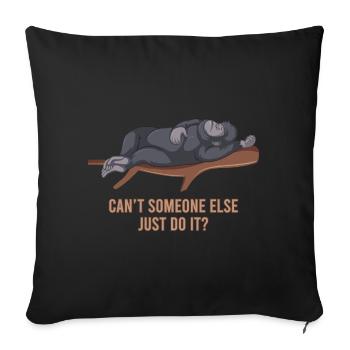 Gorilla Funny Animals - Sofa pillow with filling 45cm x 45cm - black - Front