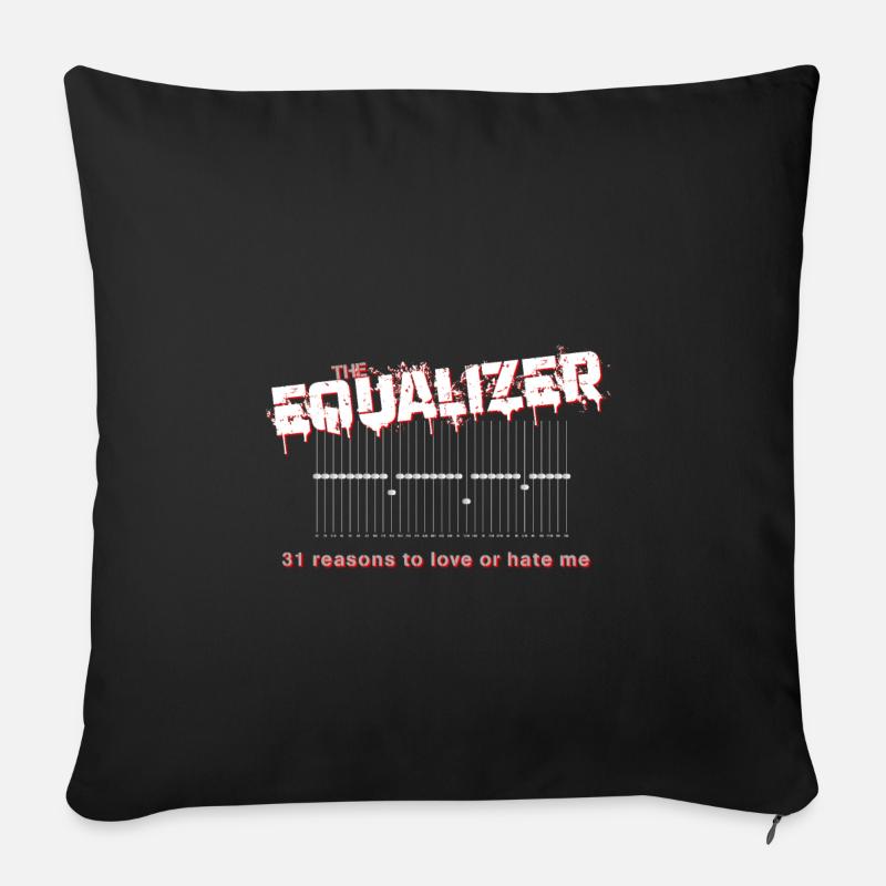 The Equalizer: Klangverbesserung als Statement - Sofakissen mit Füllung 45 x 45 cm - Schwarz