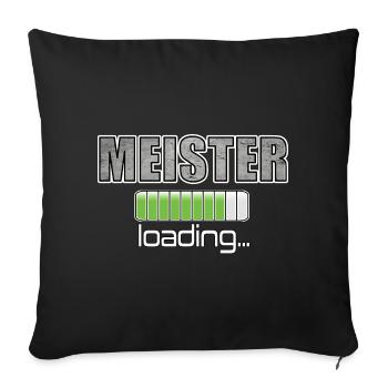 Meister loading Elektro Elektroniker Elektriker - Sofakissen mit Füllung 45 x 45 cm - Schwarz - Vorne