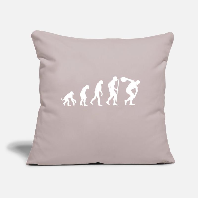 Evolution discus throw Athlete discus thrower Sofa pillow with filling 45cm x 45cm