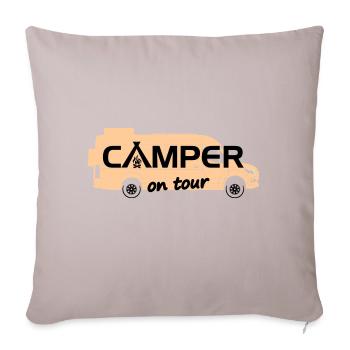 Sprinter Camper en tournée - Coussin et housse de 45 x 45 cm - taupe clair - Devant