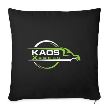 KaosXpress - Sofakissen mit Füllung 45 x 45 cm - Schwarz - Vorne
