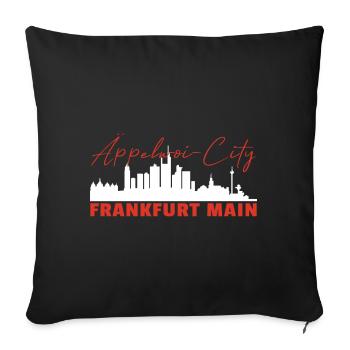 Frankfurt am Main Äppelwoi City - Sofakissen mit Füllung 45 x 45 cm - Schwarz - Vorne