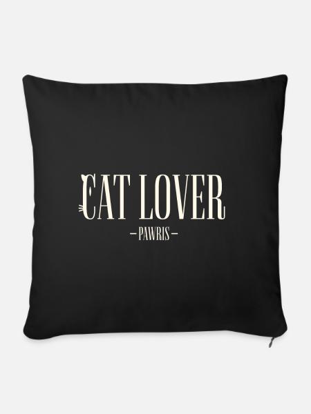 Miau de Paris - Sofakissen mit Füllung 45 x 45 cm - Schwarz