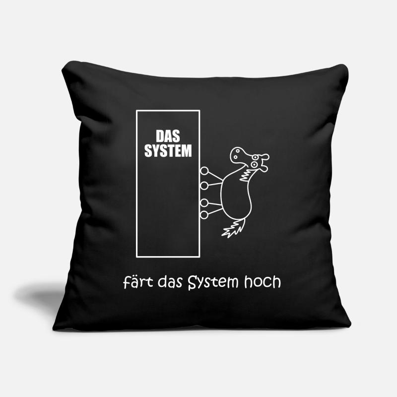 färt das system hoch, Pferd im IT-System, Netzwerk Sofakissen mit Füllung 45 x 45 cm
