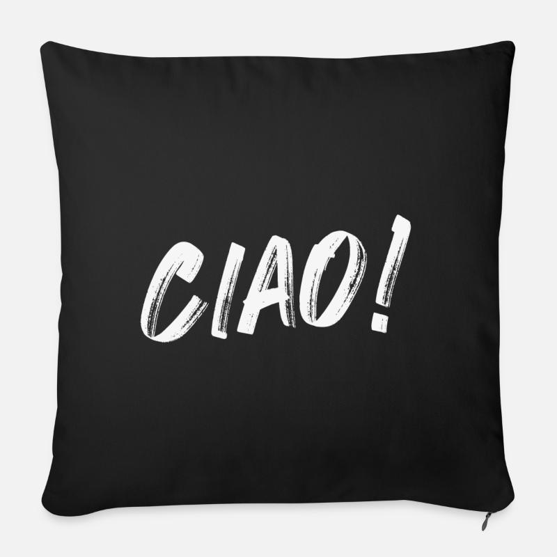 ciao - Sofakissen mit Füllung 45 x 45 cm - Schwarz