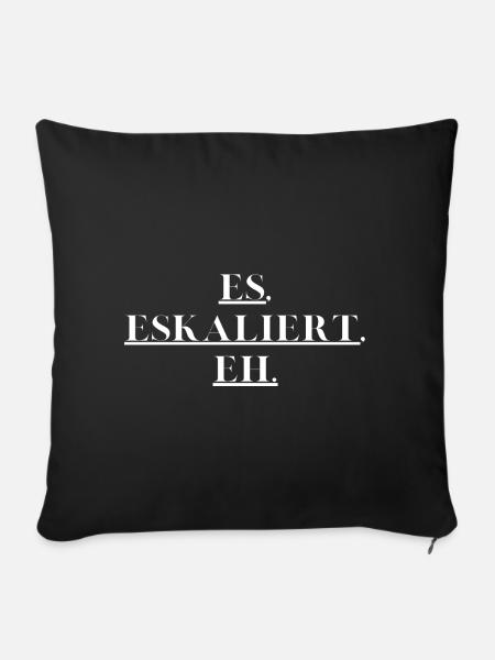 Eskalieren - Sofakissen mit Füllung 45 x 45 cm - Schwarz