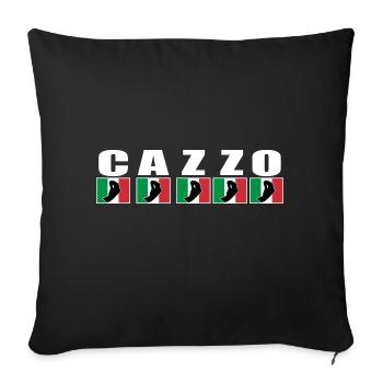 Italiener, Italienischer Spruch - Sofakissen mit Füllung 45 x 45 cm - Schwarz - Vorne