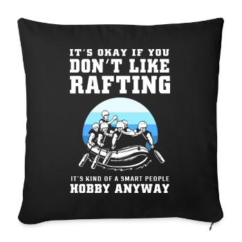 Rafting Kayaking Kayaking Paddle Boat - Sofa pillow with filling 45cm x 45cm - black - Front