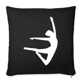 Dancing Dance - Sofa pillow with filling 45cm x 45cm - black - Front