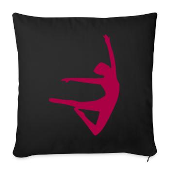 Dancing Dance - Sofa pillow with filling 45cm x 45cm - black - Front
