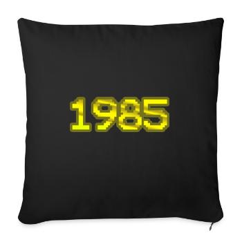 Nerd 1985 - Sofa pillow with filling 45cm x 45cm - black - Front