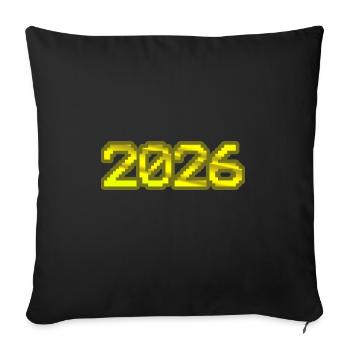 2026 - Coussin et housse de 45 x 45 cm - noir - Devant