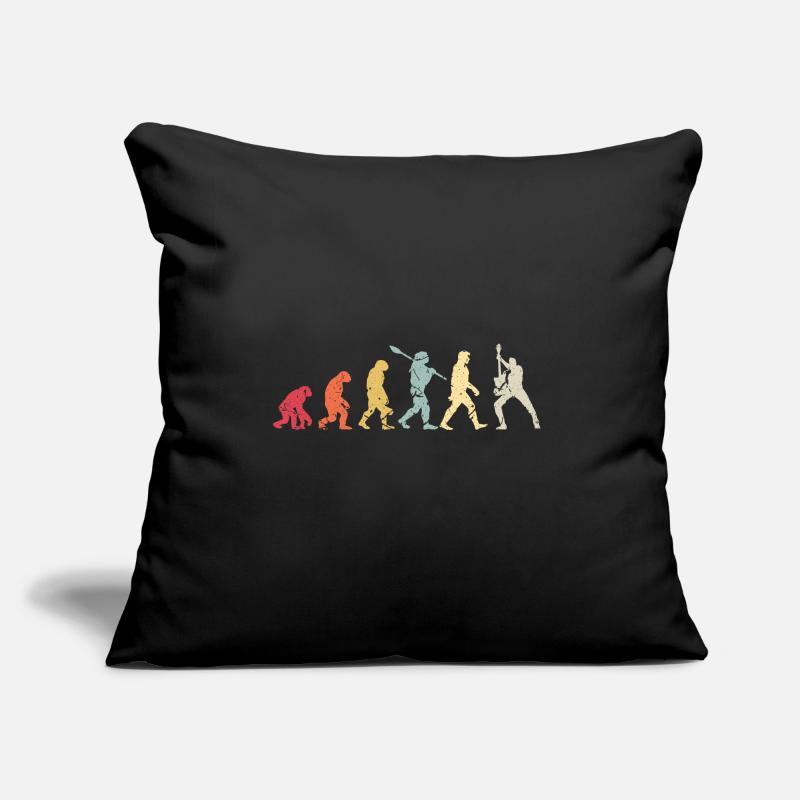 Human Evolution Guitar Band Retro Vintage Sofa pillow with filling 45cm x 45cm