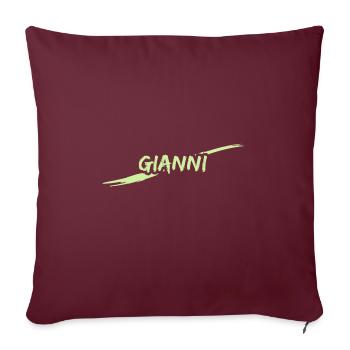Gianni dans le rôle de Gianni - Coussin et housse de 45 x 45 cm - bordeaux - Devant