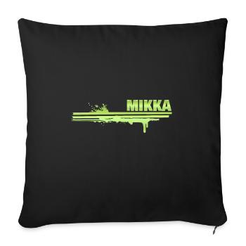 Mikka als Farbklecks - Sofakissen mit Füllung 45 x 45 cm - Schwarz - Vorne
