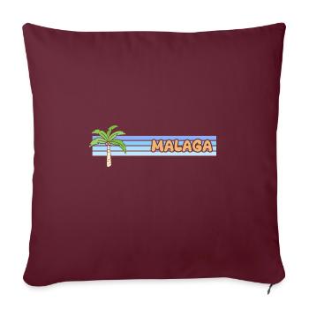 Cadeau pour Malaga - Coussin et housse de 45 x 45 cm - bordeaux - Devant