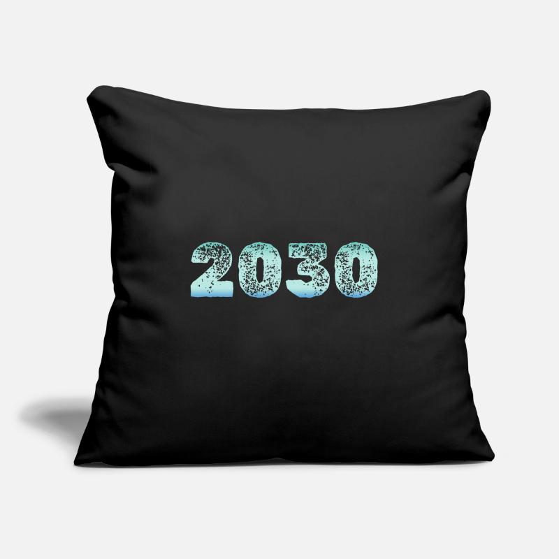 Froid 2030 Coussin et housse de 45 x 45 cm