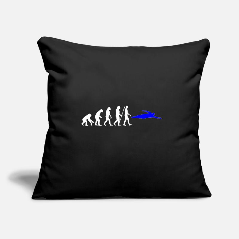 Evolution Schwimmen! Geschenk, Sport, Hobby Sofakissen mit Füllung 45 x 45 cm