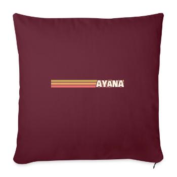 Ayana en tant que style - Coussin et housse de 45 x 45 cm - bordeaux - Devant