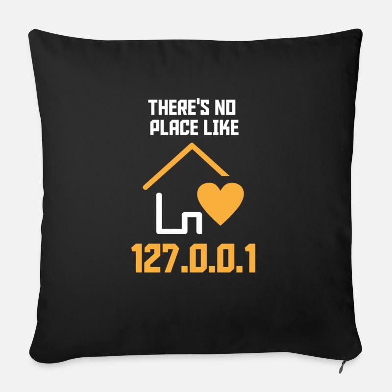 Nerd Internet WLAN zocken hacken Geschenk Herz - Sofakissen mit Füllung 45 x 45 cm - Schwarz