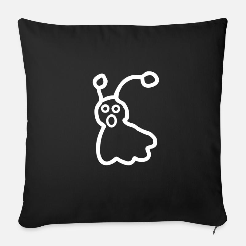 slug - Sofa pillow with filling 45cm x 45cm - black