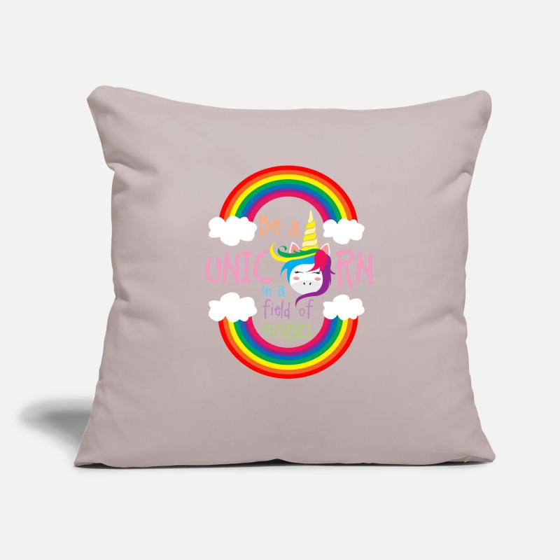Sei ein Regenbogen-Einhorn Sofakissen mit Füllung 45 x 45 cm