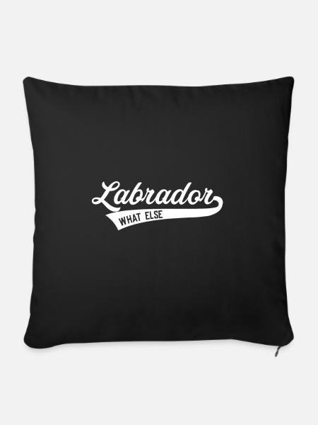 Labrador Retriever - Sofakissen mit Füllung 45 x 45 cm - Schwarz