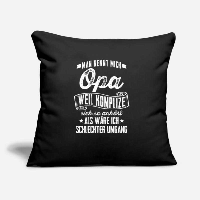 Opa = Komplize? - Geschenk Sofakissen mit Füllung 45 x 45 cm