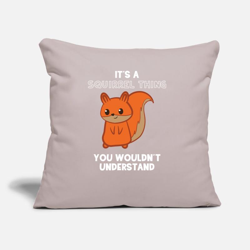 Eichhörnchen - Eichhörnchenfan - Eichkätzchen Sofakissen mit Füllung 45 x 45 cm