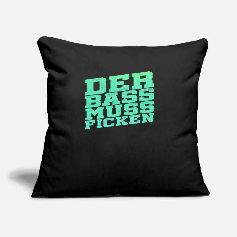 La basse doit baiser Coussin et housse de 45 x 45 cm