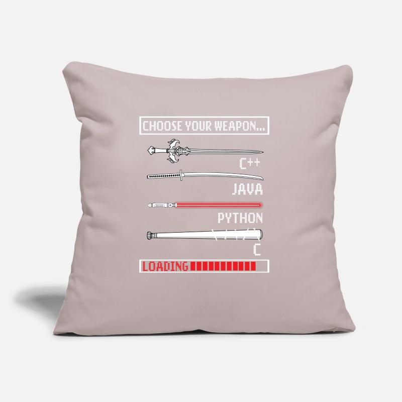 Programmeur cadeau Java C programmation Coussin et housse de 45 x 45 cm