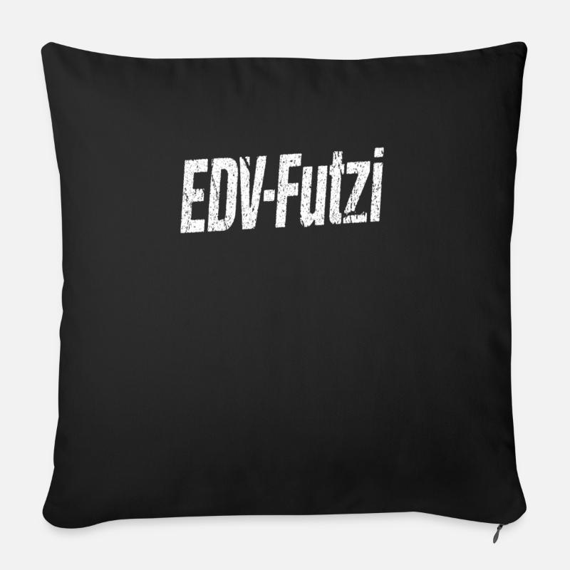 Informatiker, IT, Softwareentwickler, Nerd, Admin - Sofakissen mit Füllung 45 x 45 cm - Schwarz