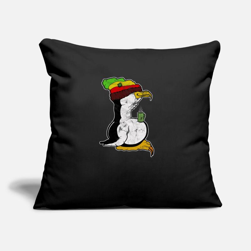 Tux Linux Penguin Coffee Break Ordinateur Nerd Rétro Coussin et housse de 45 x 45 cm