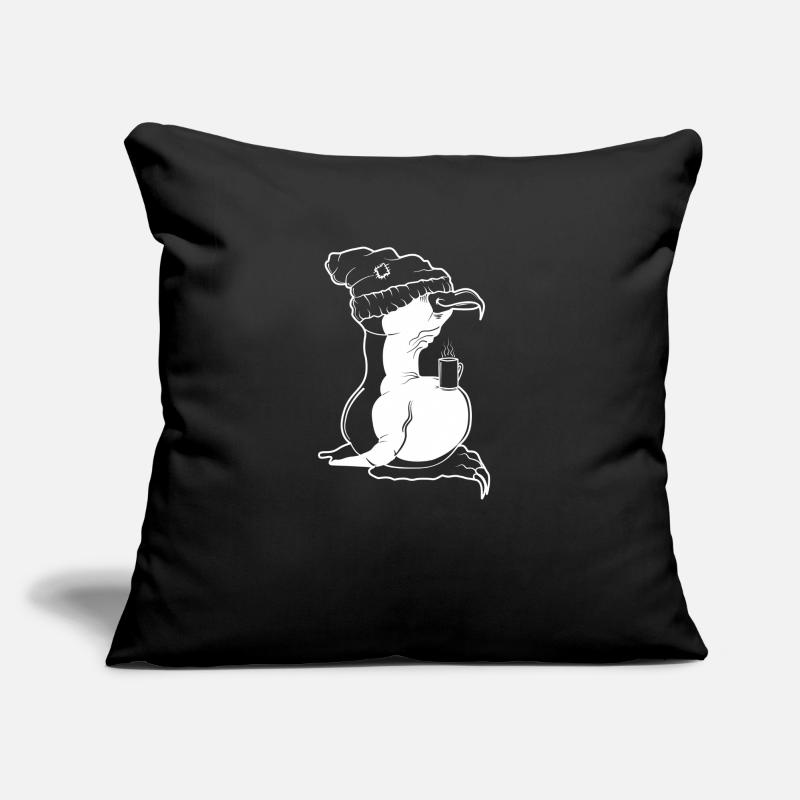 Tux Linux Penguin Coffee Break Ordinateur Freak Nerd Coussin et housse de 45 x 45 cm