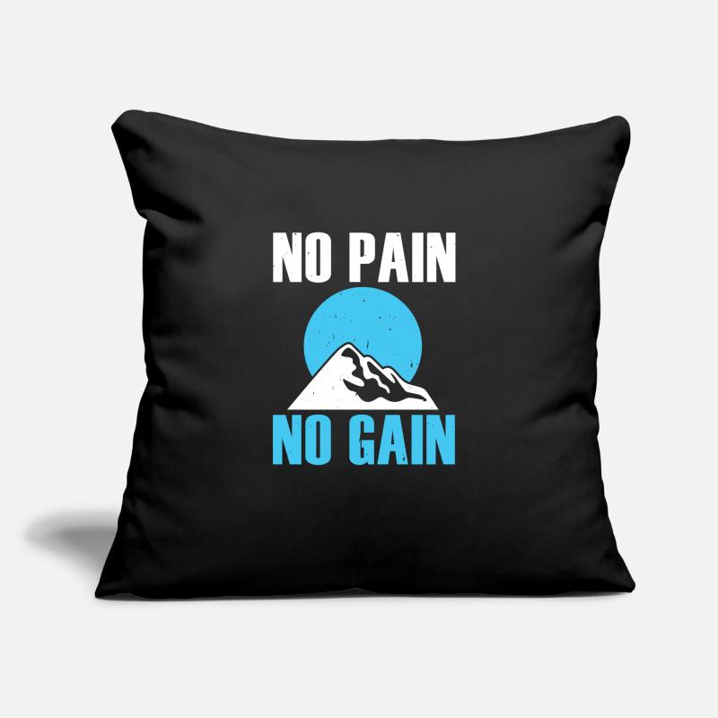 pas de douleur pas de gain Coussin et housse de 45 x 45 cm