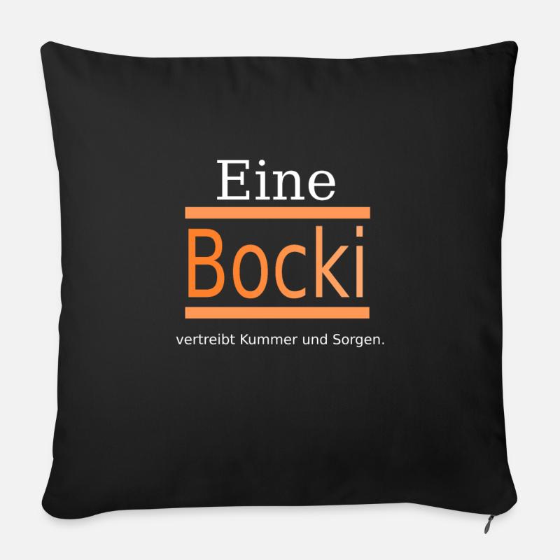 Bocki Bockwurst - Sofakissen mit Füllung 45 x 45 cm - Schwarz